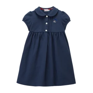 ROBE BLEU MARINE COL CLAUDINE