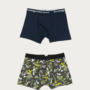 Caleçon 2 pack AOP printed underwear - Knowledge Cotton Apparel