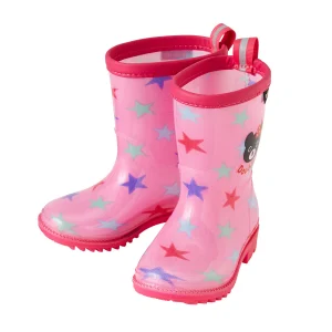 BOTTES DE PLUIE ROSES MOTIF ÉTOILE DOUBLE B