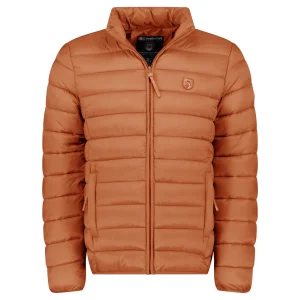 Canadian Peak Amitaleak Homme - Blouson Matelassé avec Zip Badge CAMEL