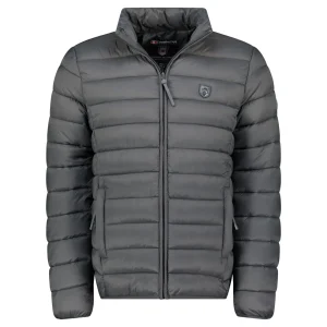 Canadian Peak Amitaleak Homme - Blouson Matelassé avec Zip Badge GRIS FONCE