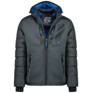 Canadian Peak Beachweak Homme - Doudoune chaude automne-hiver, coupe vent Gris fonce